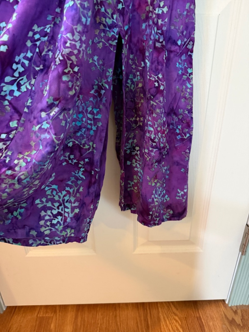 Eagle Ray Traders Sleeveless Purple Floral Midi Dress - Picture 7 of 7